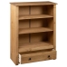 Librería de madera maciza de pino estilo Panamá 80x35x110 cm