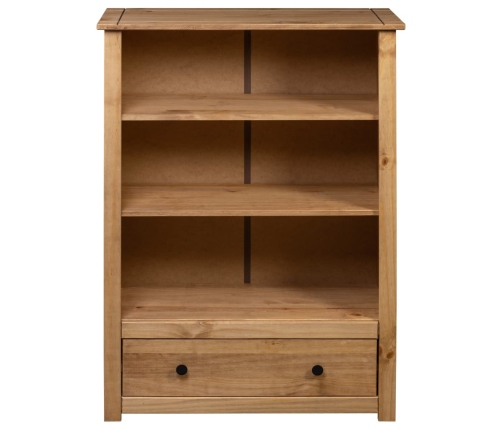 Librería de madera maciza de pino estilo Panamá 80x35x110 cm