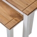 Mesas apilables 2 uds madera maciza pino Panama Range blanco