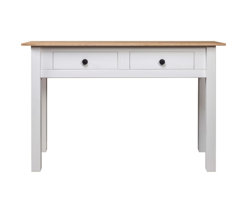 Mesa consola madera maciza pino Panamá blanco 110x40x72cm