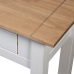 Mesa consola madera maciza pino Panamá blanco 110x40x72cm