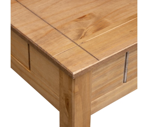 Mesa de centro madera maciza de pino estilo Panamá 100x60x45 cm