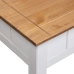 vidaXL Mesa de centro madera de pino estilo Panamá blanco 100x60x45 cm