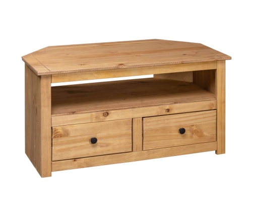 Mueble esquinero de TV madera de pino estilo Panamá 93x49x49 cm