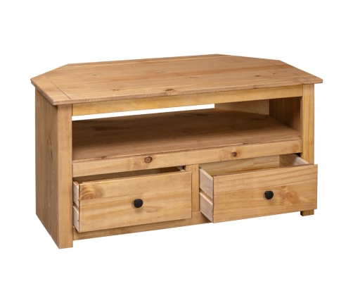 Mueble esquinero de TV madera de pino estilo Panamá 93x49x49 cm