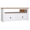 vidaXL Mueble esquinero TV madera pino estilo Panamá blanco 93x49x49cm