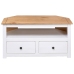 Mueble esquinero TV madera pino estilo Panamá blanco 93x49x49cm