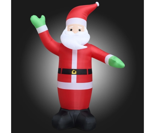 Papá Noel inflable con luces LED IP20 600 cm XXL