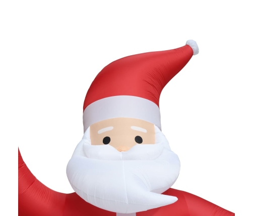 Papá Noel inflable con luces LED IP20 600 cm XXL