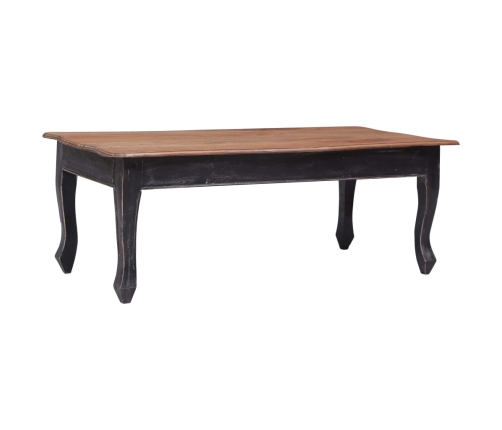 Mesa de centro de madera maciza de caoba negra 120x60x45 cm