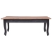 Mesa de centro de madera maciza de caoba negra 120x60x45 cm