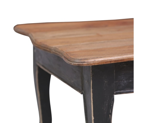 Mesa de centro de madera maciza de caoba negra 120x60x45 cm