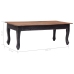 Mesa de centro de madera maciza de caoba negra 120x60x45 cm