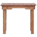 Mesa auxiliar de madera maciza de caoba marrón 70x35x60 cm