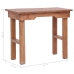 Mesa auxiliar de madera maciza de caoba marrón 70x35x60 cm