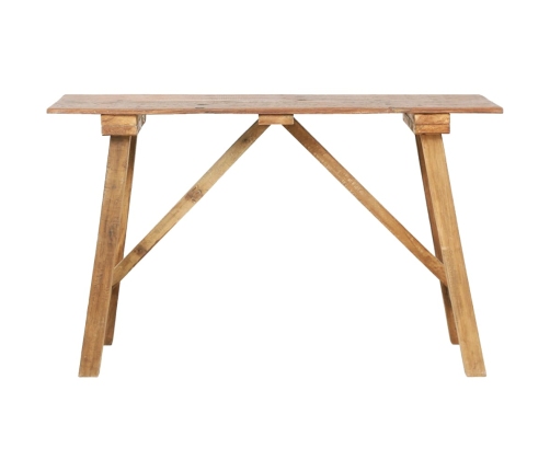 Mesa consola de madera reciclada mixta 130x40x80 cm