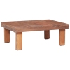 Mesa de centro de madera maciza reciclada 60x45x23 cm