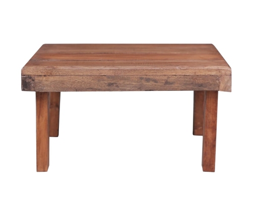 Mesa de centro madera maciza de caoba 60x45x23 cm