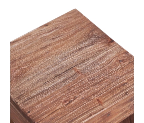 Mesa de centro de madera maciza de caoba 30x30x30 cm