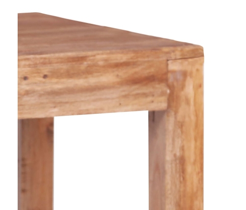 Mesa de centro de madera maciza reciclada 53x50x50 cm