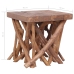 Mesa de centro de troncos madera maciza 40x40x40 cm