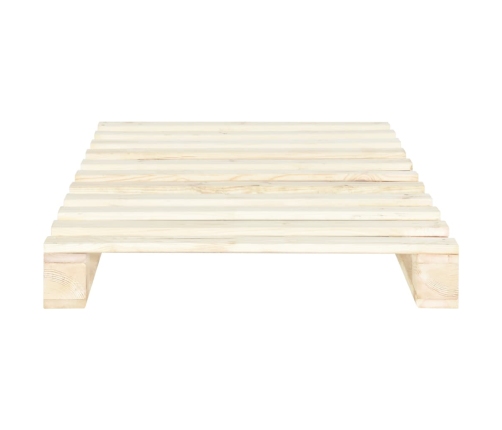 Estructura de cama de palés madera maciza de pino 90x200 cm