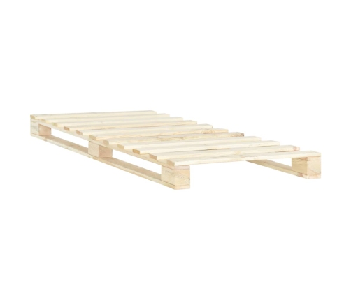 vidaXL Estructura de cama de palets madera maciza de pino 100x200 cm