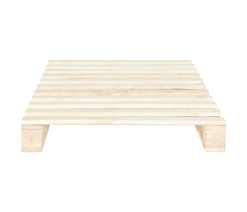 vidaXL Estructura de cama de palets madera maciza de pino 100x200 cm