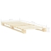 vidaXL Estructura de cama de palets madera maciza de pino 100x200 cm