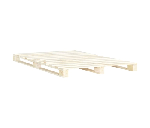 vidaXL Estructura de cama de palets madera maciza de pino 200x200 cm