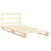 Estructura cama palets sin colchón madera maciza pino 90x200 cm