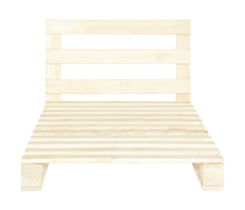 Estructura cama palets sin colchón madera maciza pino 90x200 cm