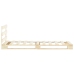 Estructura cama palets sin colchón madera maciza pino 90x200 cm