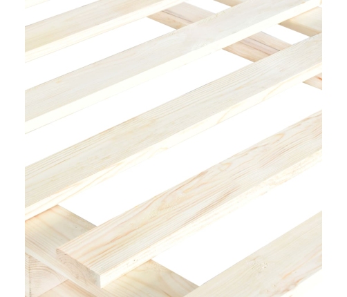 Estructura cama palets sin colchón madera maciza pino 90x200 cm