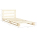 Estructura cama palets sin colchón madera maciza pino 90x200 cm