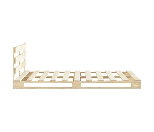 Estructura de cama de palés madera maciza de pino 160x200 cm