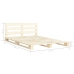 Estructura de cama de palés madera maciza de pino 160x200 cm