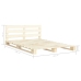 Estructura cama palets sin colchón madera maciza pino 180x200cm