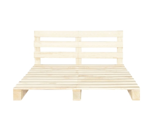 Estructura de cama de palets madera maciza de pino 200x200 cm