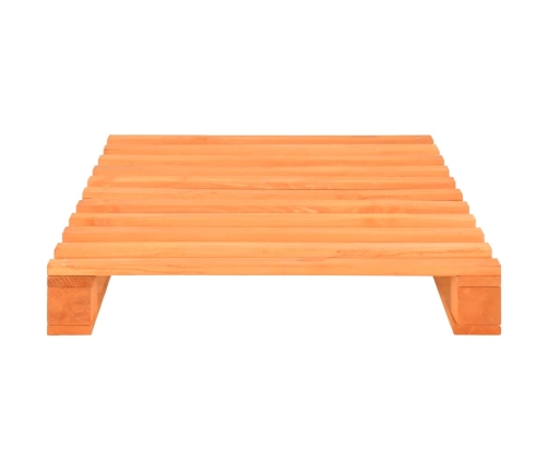 vidaXL Estructura de cama de palés madera maciza pino marrón 100x200cm