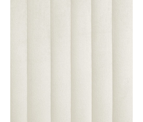 Sillas de comedor 6 unidades de terciopelo crema