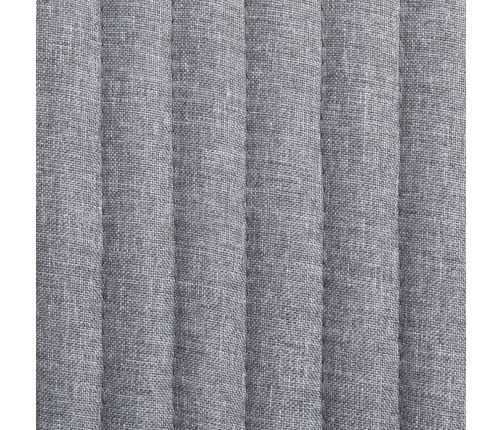 Sillas de comedor 6 unidades de tela gris claro