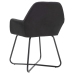 Sillas de comedor giratorias 6 unidades tela negras