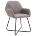 Sillas de comedor 4 unidades tela taupe