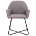 Sillas de comedor 4 unidades tela taupe