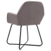 Sillas de comedor 4 unidades tela taupe