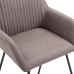 Sillas de comedor 4 unidades tela taupe