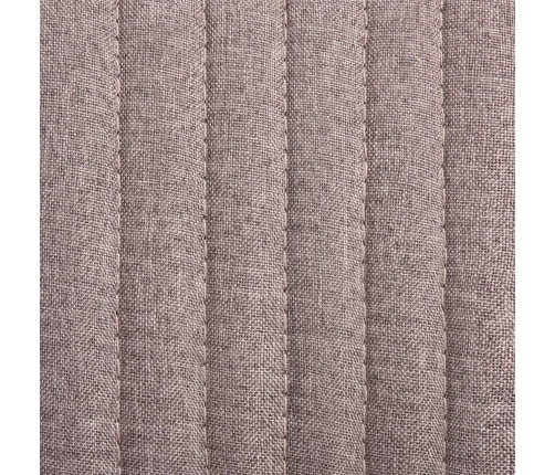 Sillas de comedor 4 unidades tela taupe