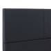 Estructura de cama cuero sintético negro 160x200 cm