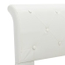 Estructura de cama sin colchón cuero sintético blanco 140x200cm